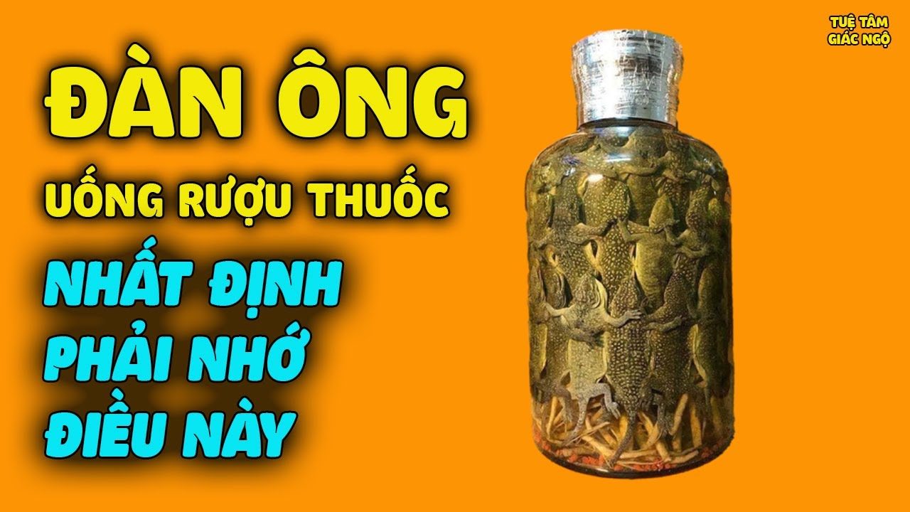 CỰC NGUY HIỂM Nếu Uống Rượu Thuốc, Rượu Ngâm Động Vật Mà Không Biết Điều Này