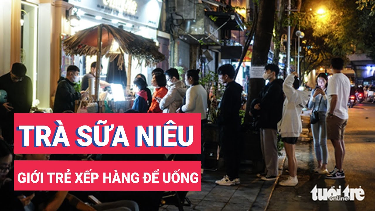 Giới trẻ xếp hàng uống trà sữa niêu