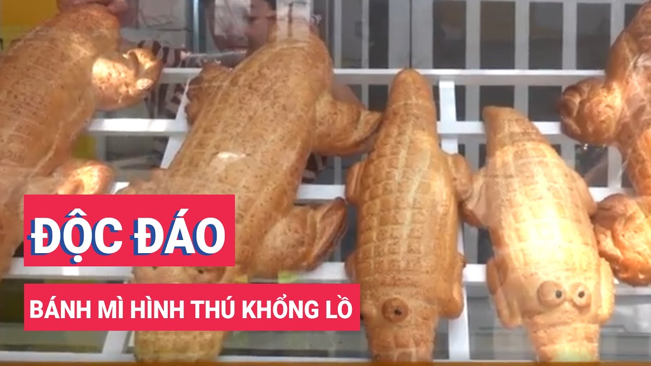 Độc đáo bánh mì hình thú khổng lồ