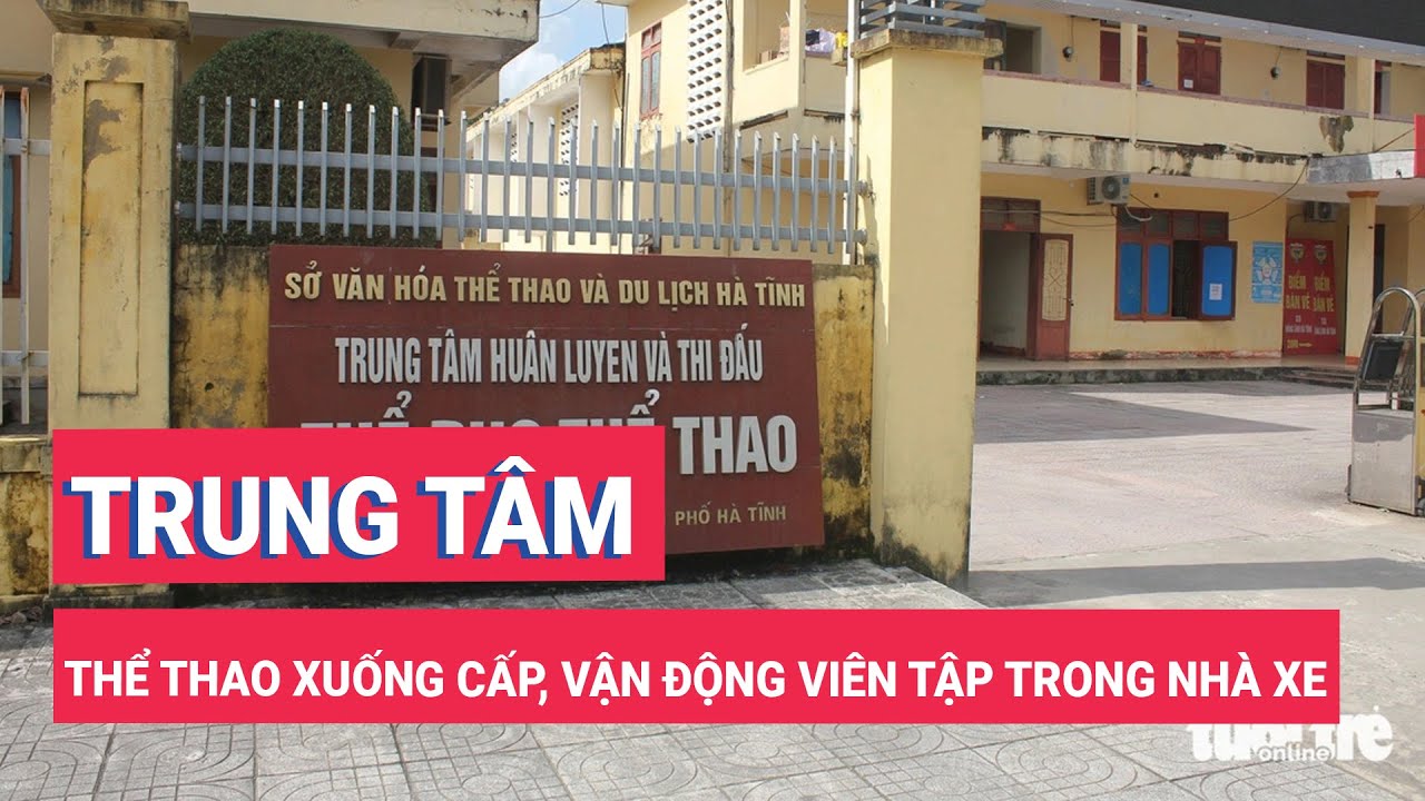 Trung tâm thể thao xuống cấp, vận động viên tập luyện trong nhà xe