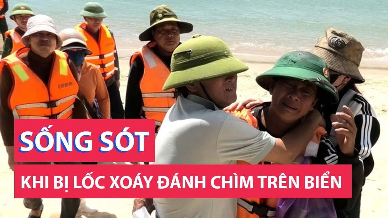 Bốn ngư dân sống sót khi tàu bị lốc xoáy đánh chìm trên vùng biển Hoàng Sa