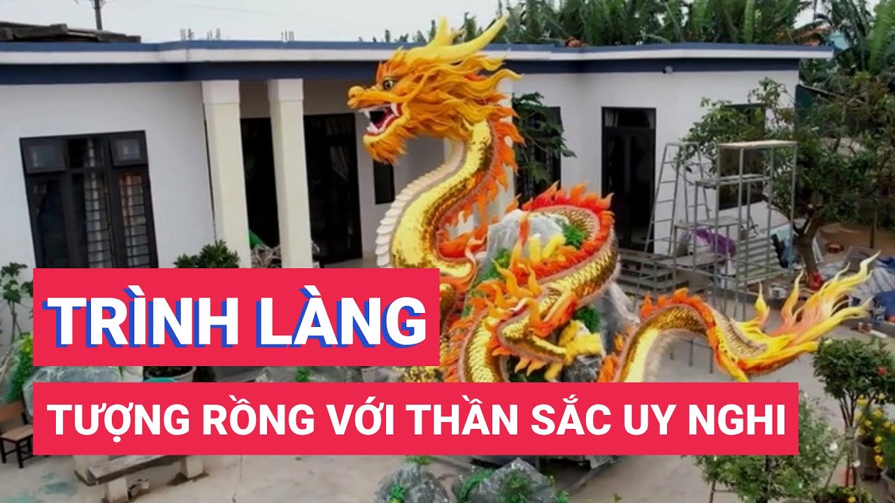 Tượng linh vật rồng ở Quảng Trị trình làng với thần sắc uy nghi