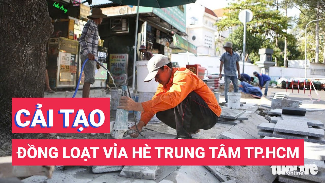 Vỉa hè trung tâm TP.HCM đồng loạt được cải tạo