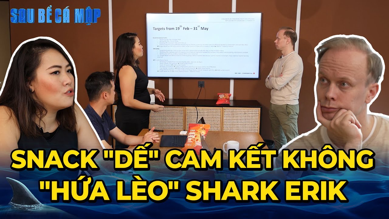 Startup "Snack Dế" Rec Rec cam kết Shark Erik "KPI thận trọng, không hứa lèo" | SAU BỂ CÁ MẬP