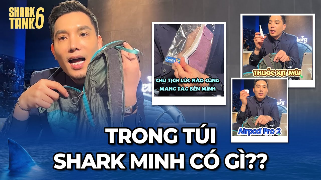 Ekip đòi "Lục Túi" Shark Minh xem đồ bí mật, có gì mà làm Shark "Xịt Keo"? | Hậu Trường Shark Tank 6