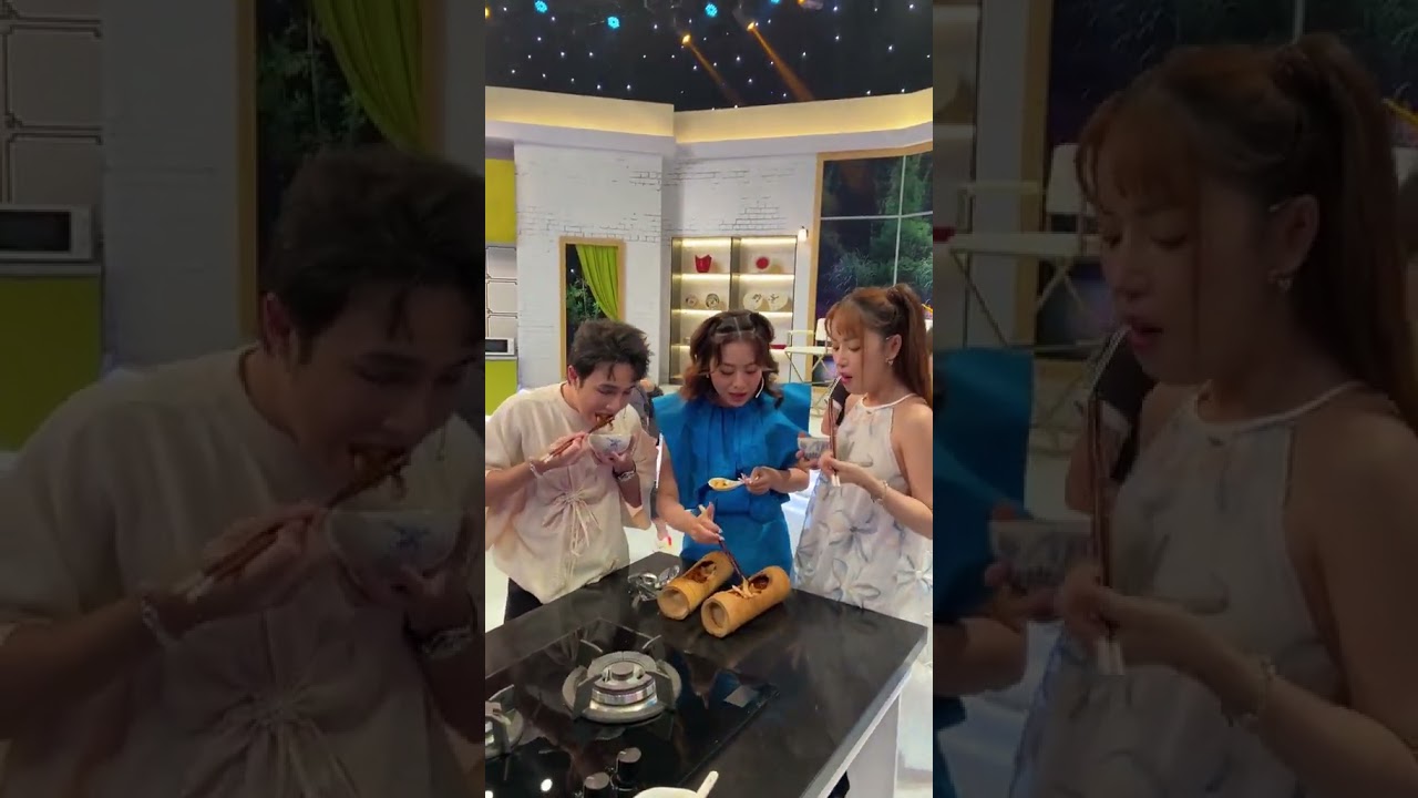 Bộ 3 "siêu lầy" đam mê mukbang, ekip dọn bàn vẫn bất chấp? #nhapgiatuytuc #tayvaobep #tvhub #shorts