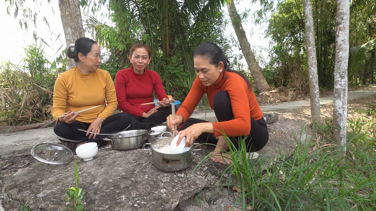 1030 / Giăng lưới nấu ăn ngoài đồng