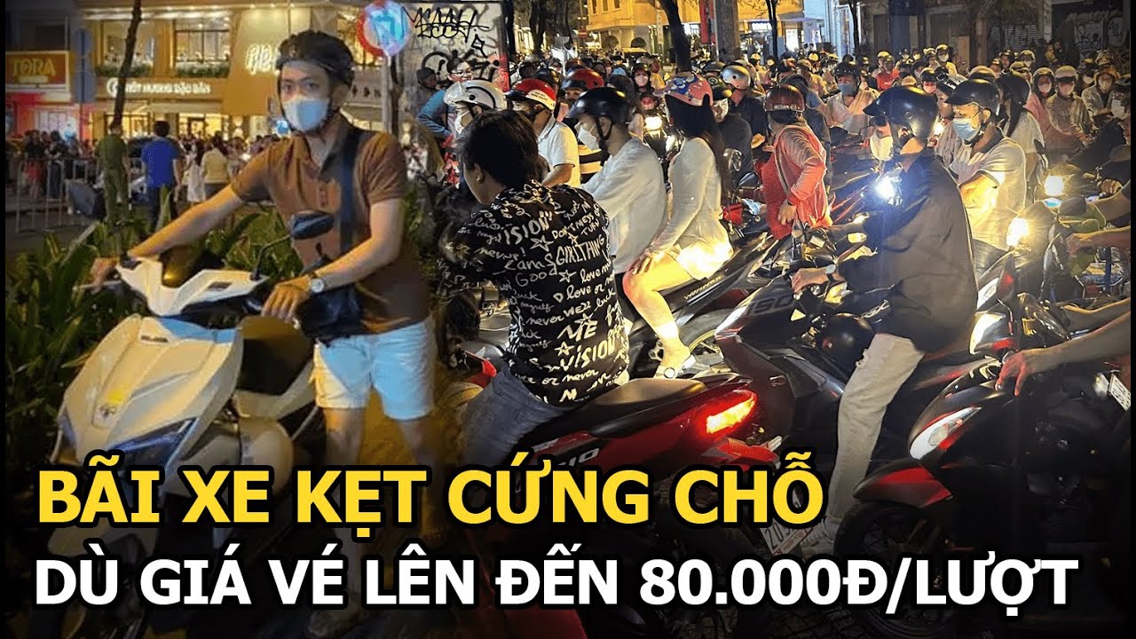 Bãi xe Hà Nội - TP.HCM “vỡ trận” đêm giao thừa, 80.000 đồng/ lượt vẫn kẹt cứng