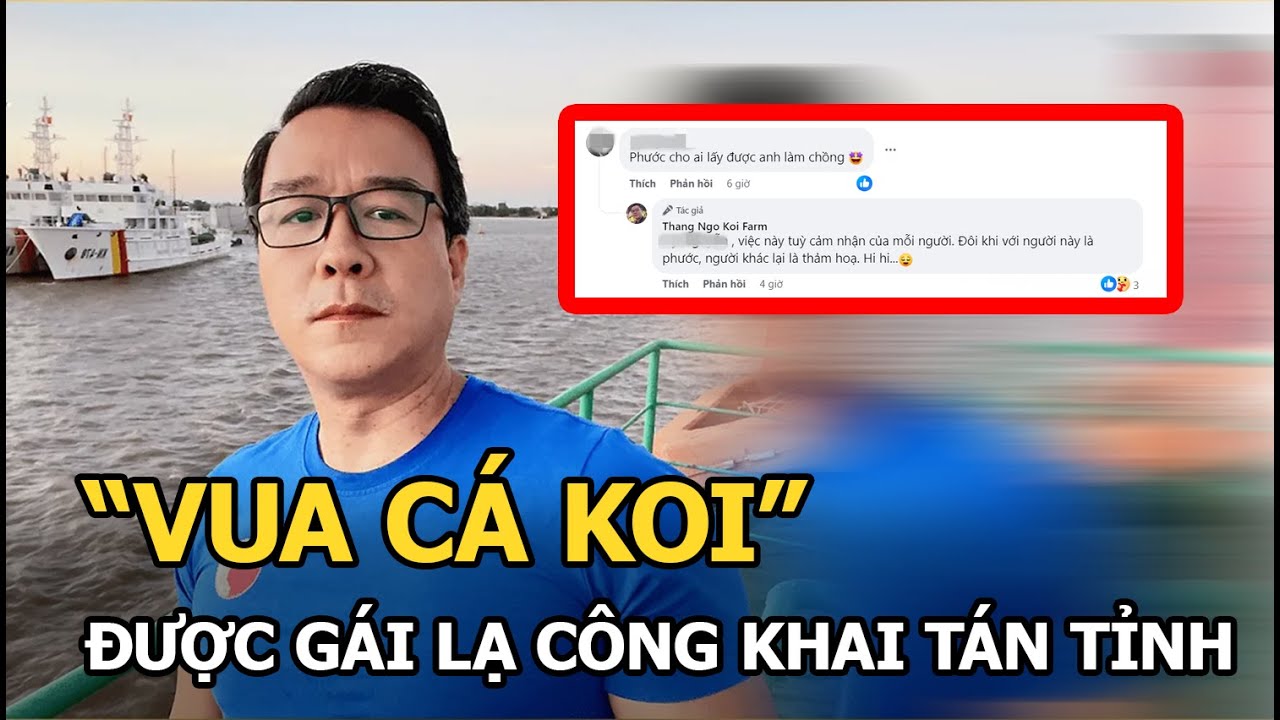 Vua cá Koi được cô gái lạ công khai tán tỉnh hậu chia tay, cách xử lý khiến ai cũng ngỡ ngàng