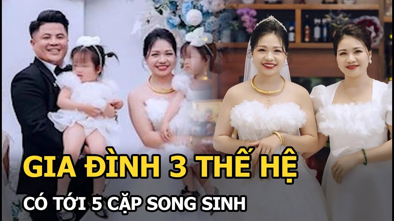 Nghệ An: Gia đình 3 thế hệ có tới 5 cặp song sinh, đến con bò được nuôi cũng sinh đôi