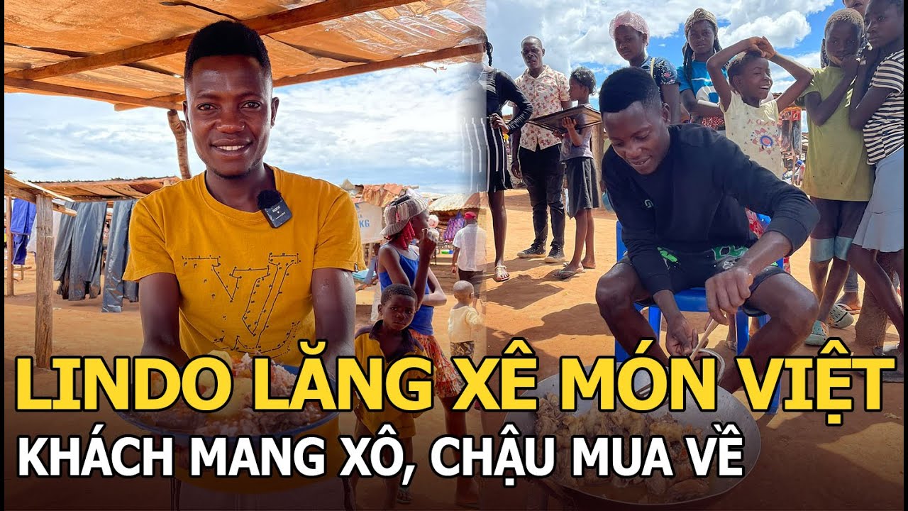 Lindo lăng xê món Việt, khách mang xô, chậu mua về