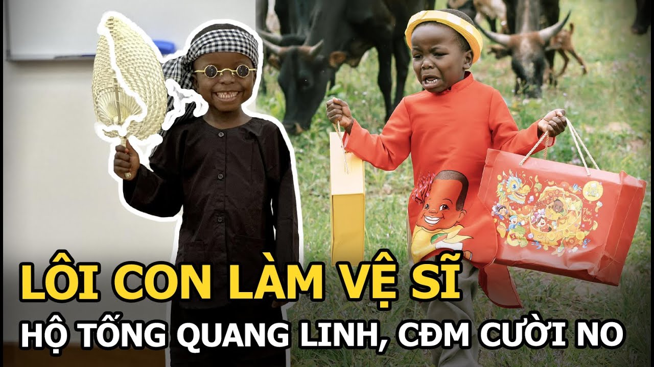 Lôi Con làm vệ sĩ hộ tống Quang Linh, CĐM cười no