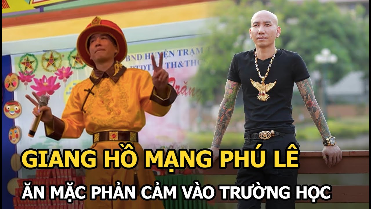 Giang hồ mạng Phú Lê tự xưng ca sĩ, ăn mặc phản cảm vào trường học diễn văn nghệ, lãnh đạo lên tiếng