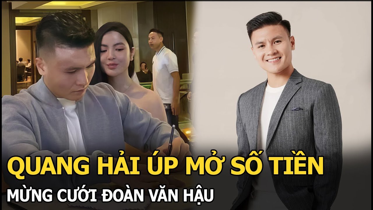 Quang Hải úp mở tiền mừng cưới Văn Hậu - Hải My, Chu Thanh Huyền bất ngờ có biểu cảm gây chú ý