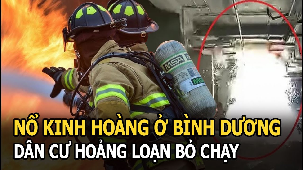 Nổ kinh hoàng tầng hầm giữ xe trong chung cư ở Bình Dương, khói bao trùm, dân cư hoảng loạn bỏ chạy