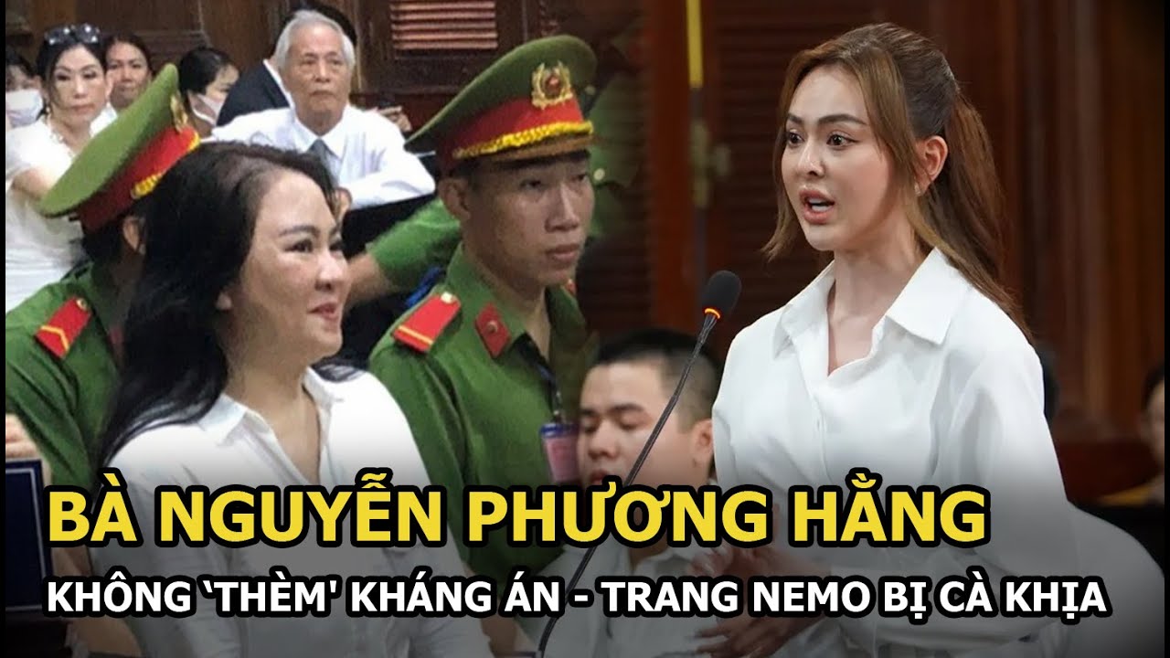 Bà Nguyễn Phương Hằng chấp nhận mức 3 năm tù không ‘thèm' kháng án, Trang Nemo bị netizen ‘cà khịa’