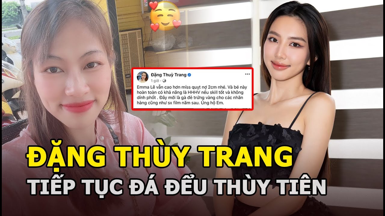 Đặng Thùy Trang tiếp tục đá đểu Thùy Tiên, réo tên Emma Lê trước chung kết Miss Universe VN