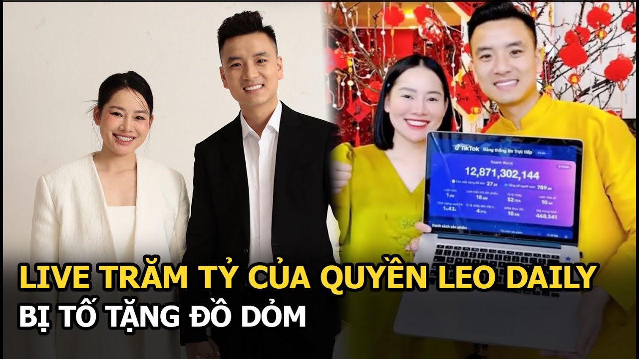 Live trăm tỷ của Quyền Leo Daily bị tố tặng đồ dỏm