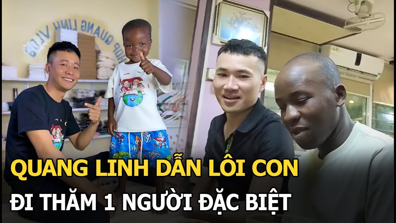 Quang Linh dẫn Lôi Con đi thăm 1 người đặc biệt