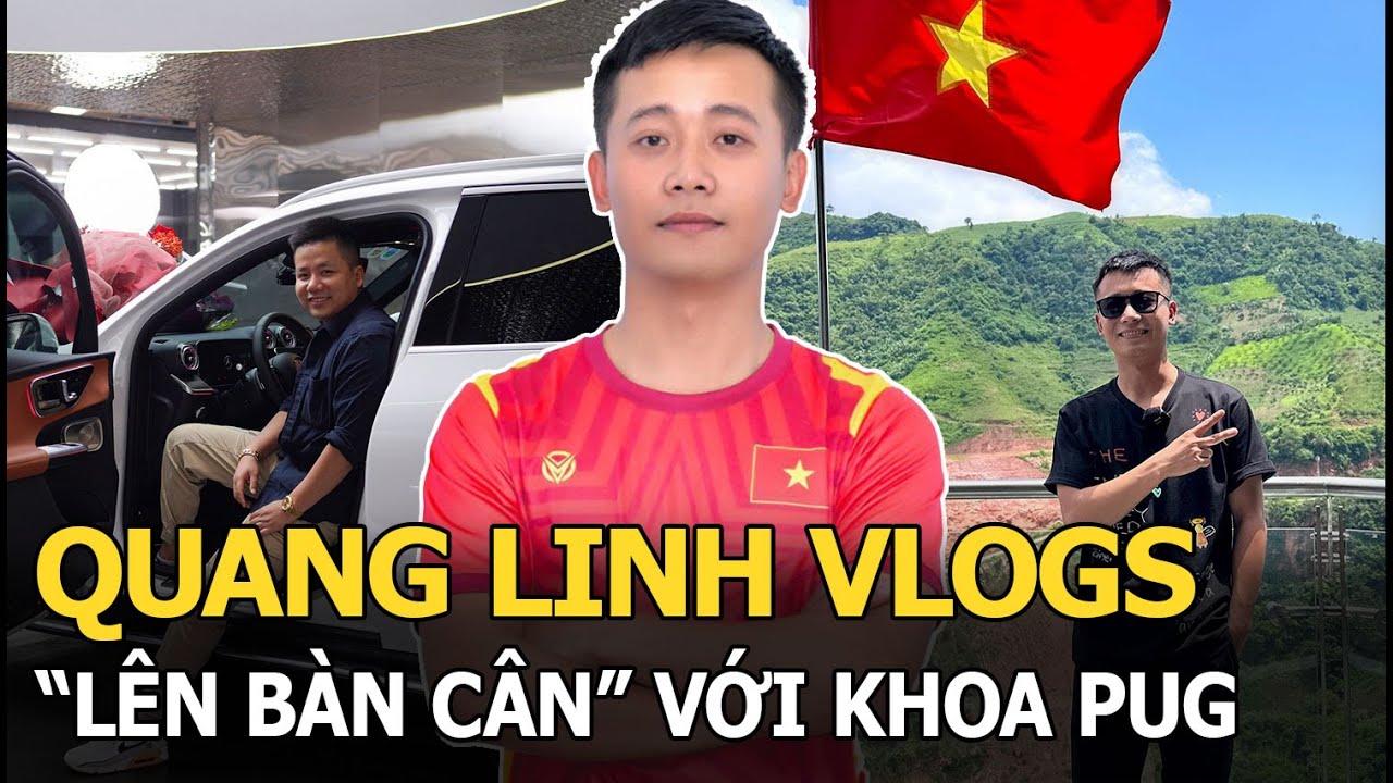 Quang Linh Vlogs vừa về Việt Nam đã được “lên bàn cân” với Khoa Pug: Có 1 điểm gây náo loạn dư luận