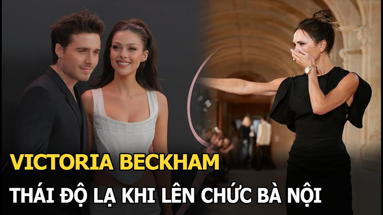 Victoria Beckham thái độ lạ khi lên chức bà nội