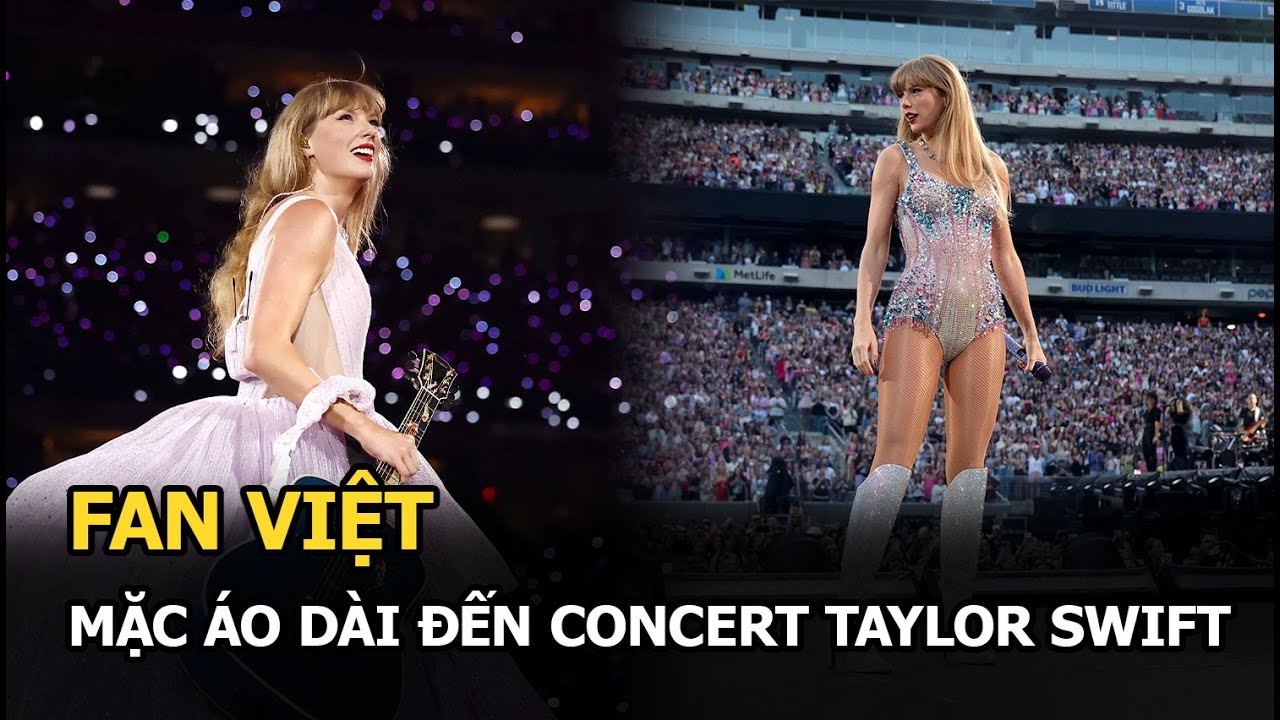 Fan Việt mặc áo dài đến concert Taylor Swift