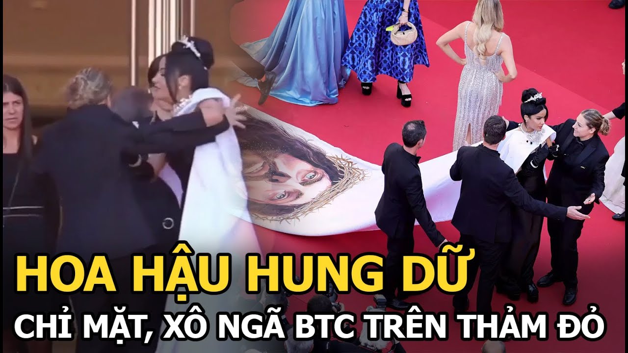 Hoa hậu hung dữ, chỉ mặt, xô ngã BTC trên thảm đỏ