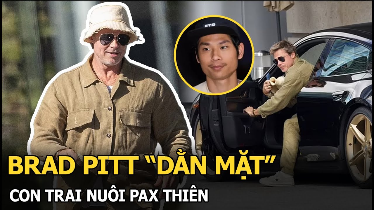 Brad Pitt lộ diện, có hành động “dằn mặt” Pax Thiên, ẩn ý con nuôi vẫn còn là “con nít”?