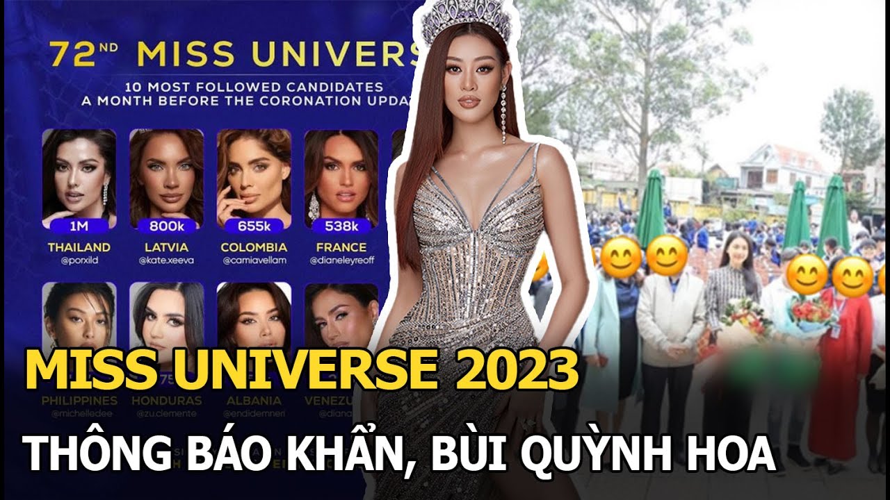 Miss Universe 2023 thông báo khẩn, Bùi Quỳnh Hoa có nguy cơ trắng tay, đại diện Thái Lan vênh mặt