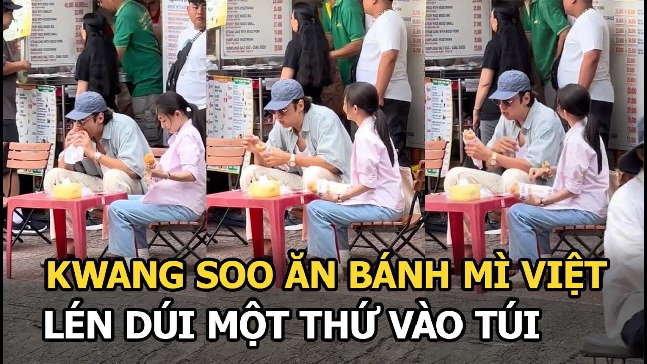 Kwang Soo chén bánh mì Việt, lén dúi 1 thứ vào túi