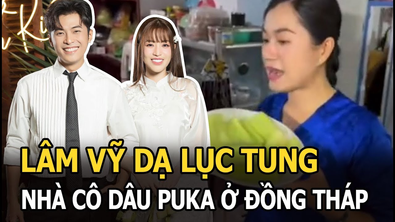 Lâm Vỹ Dạ lục tung nhà cô dâu Puka ở Đồng Tháp, tự thay bàn tiệc, tủ lạnh có gì khiến CĐM rần rần?