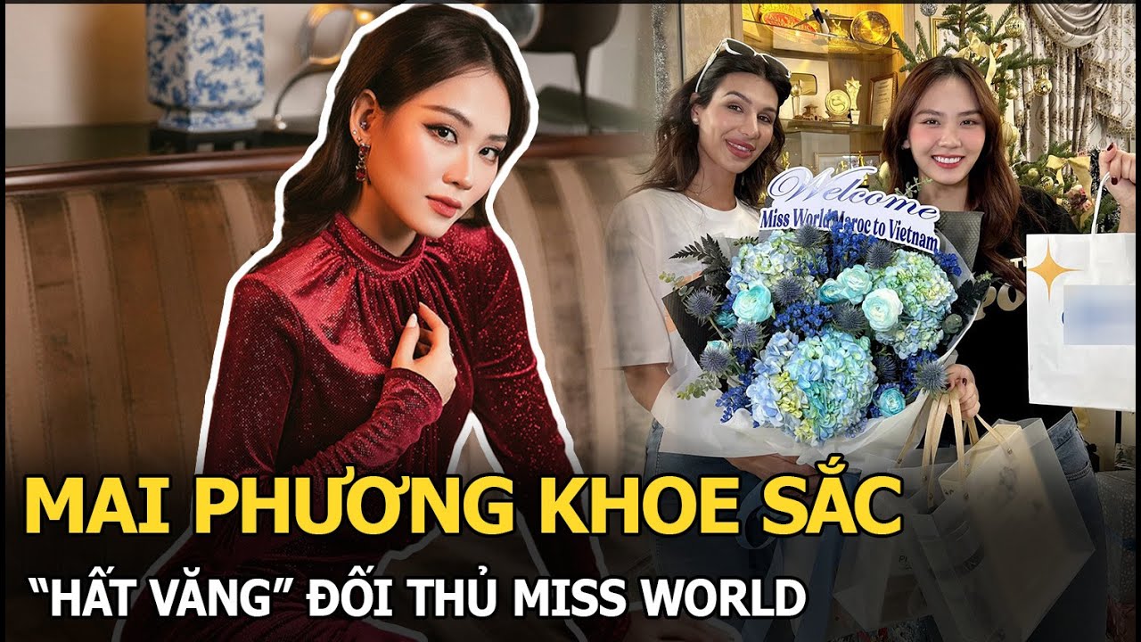 Mai Phương trước ngày “xuất khẩu” khoe nhan sắc thăng hạng, “vượt mặt” đối thủ Miss World