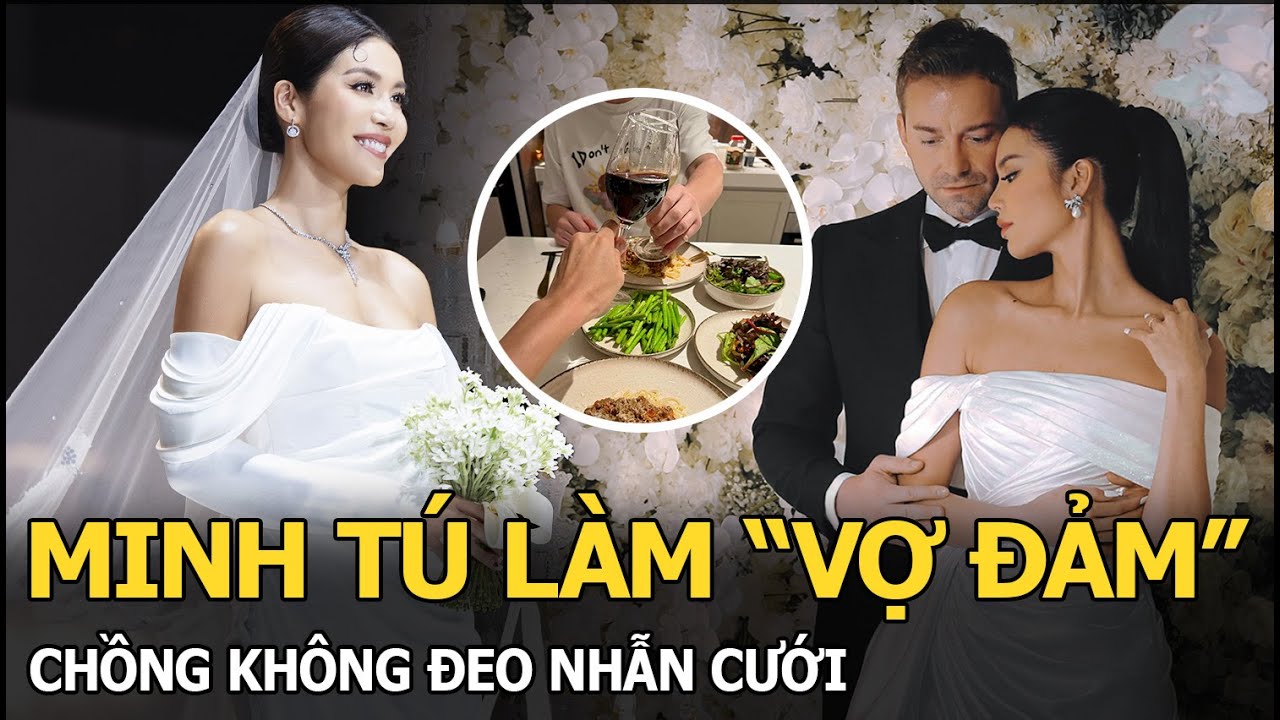 Minh Tú làm “vợ đảm”, chồng không đeo nhẫn cưới