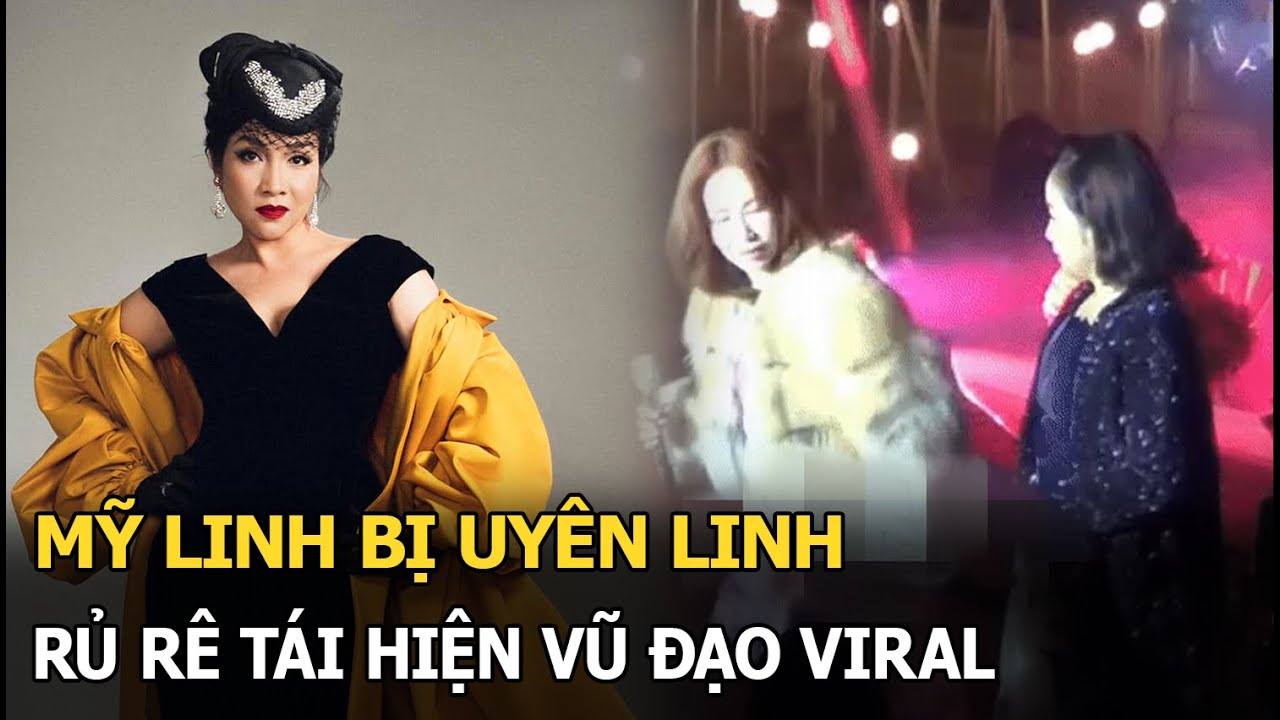 Mỹ Linh bị Uyên Linh rủ rê tái hiện vũ đạo viral