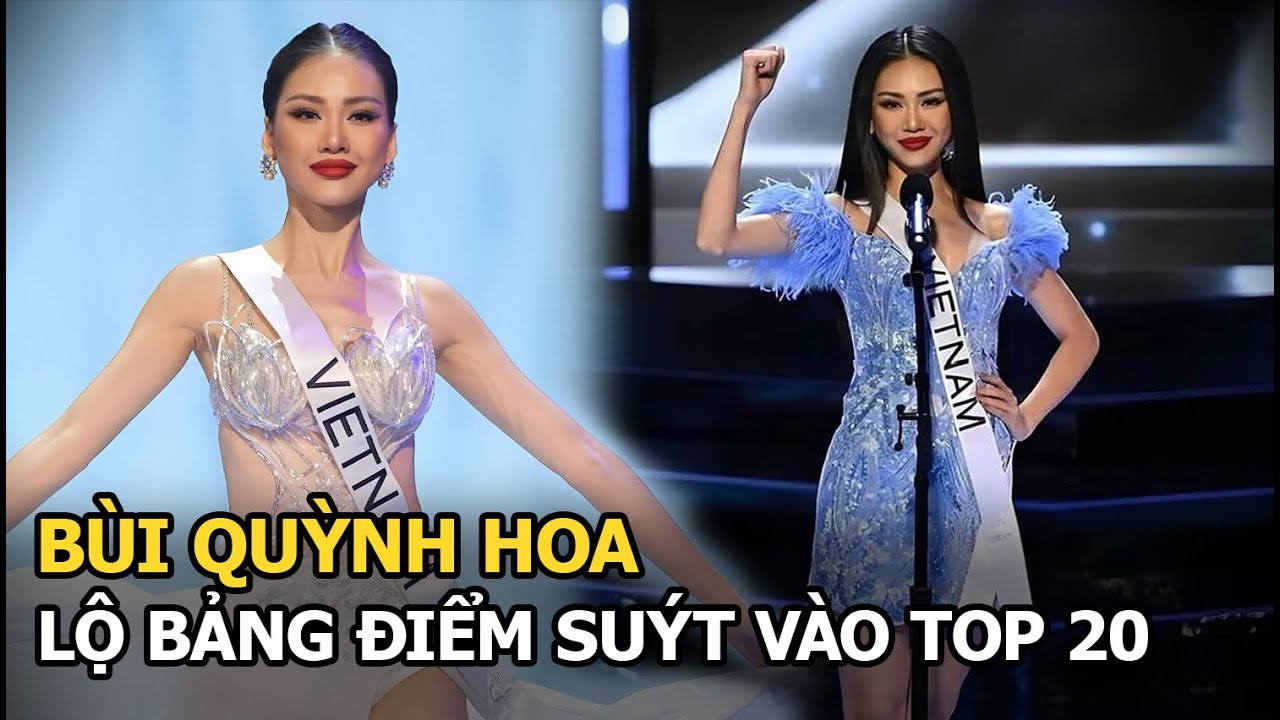 Bùi Quỳnh Hoa lộ bảng điểm suýt lọt top 20 Miss Universe, thua sát sao với đại diện chuyển giới?