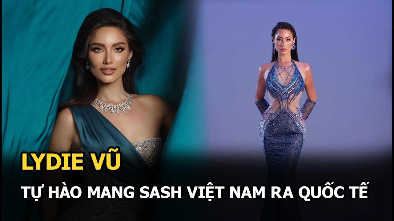 Lydie Vũ tự hào mang sash Việt Nam ra quốc tế