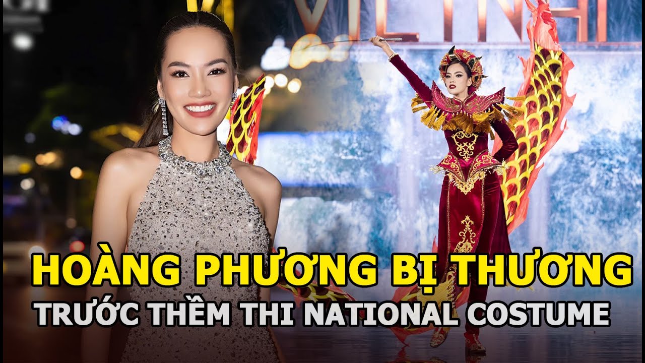 Hoàng Phương bị thương trước thềm thi National Costume, vẫn lấn át dàn đối thủ quốc tế