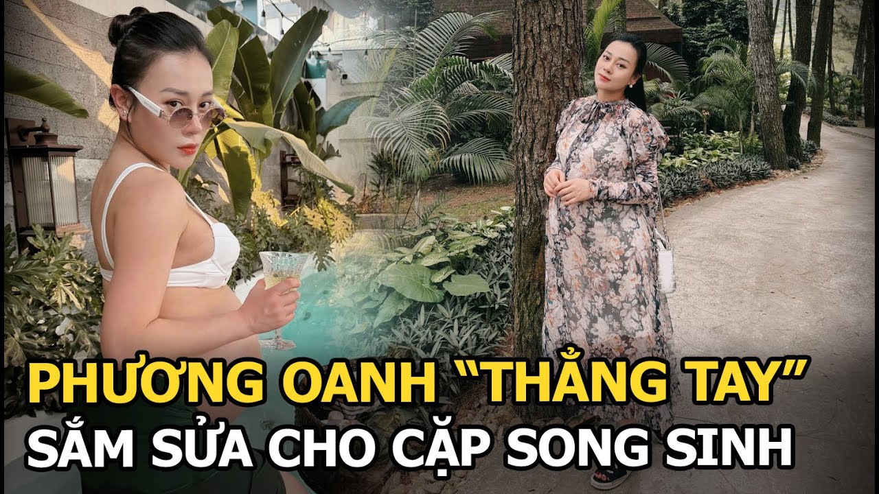 Phương Oanh "thẳng tay" sắm sửa cho cặp song sinh