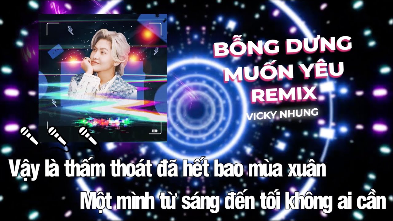 「 BEAT KARAOKE 」 REMIX BỖNG DƯNG MUỐN YÊU - VICKY NHUNG | BEAT BIBO REMIX TẾT | KARAOKE CHUẨN