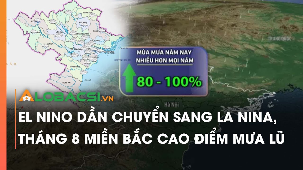 El Nino dần chuyển sang La Nina, tháng 8 miền Bắc cao điểm mưa lũ