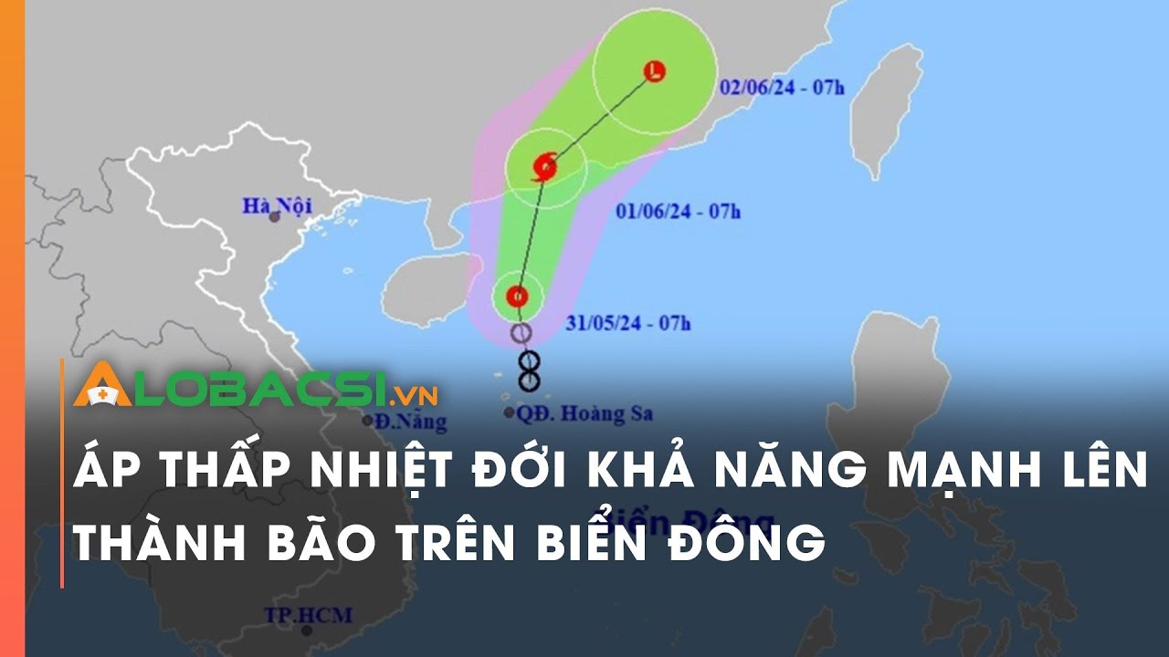 Áp thấp nhiệt đới khả năng mạnh lên thành bão trên Biển Đông