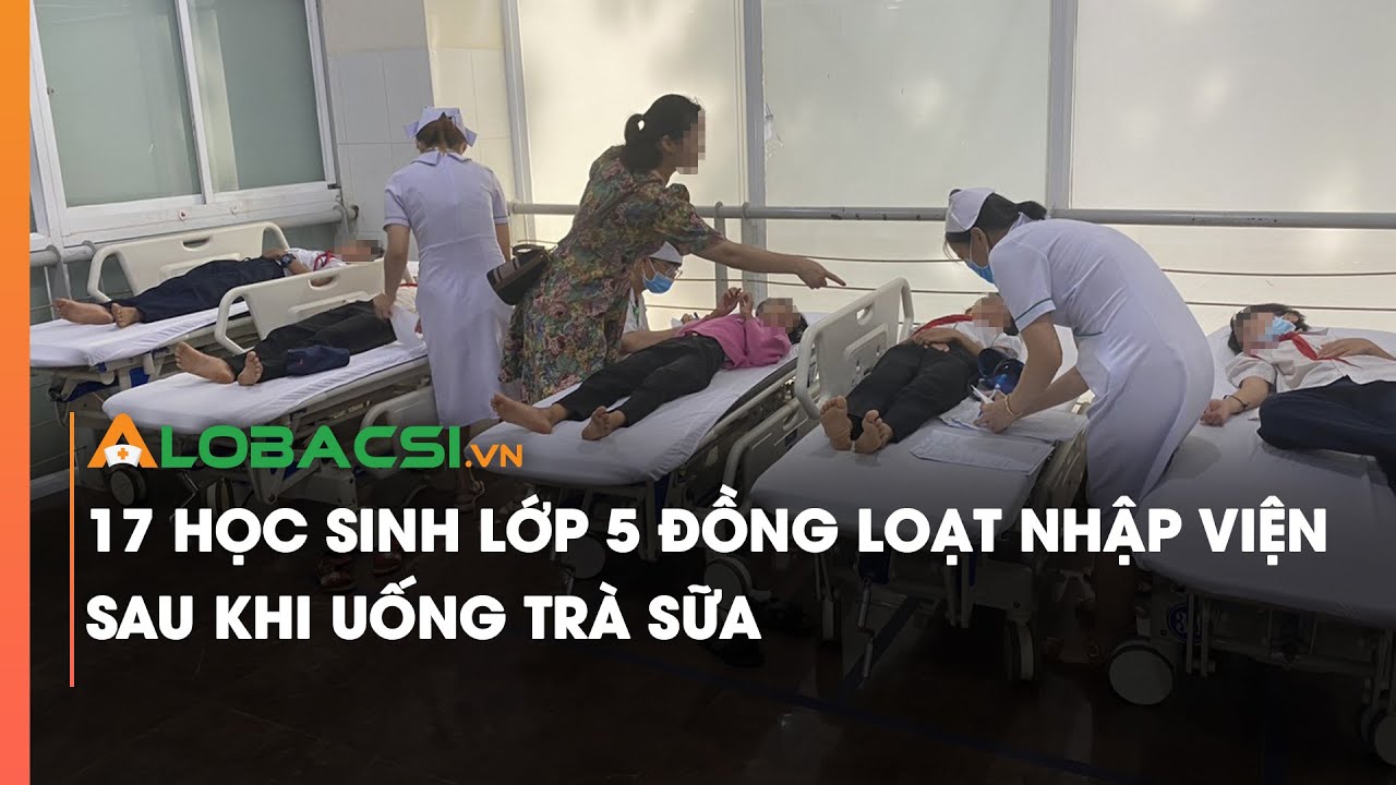 17 học sinh lớp 5 đồng loạt nhập viện sau khi uống trà sữa