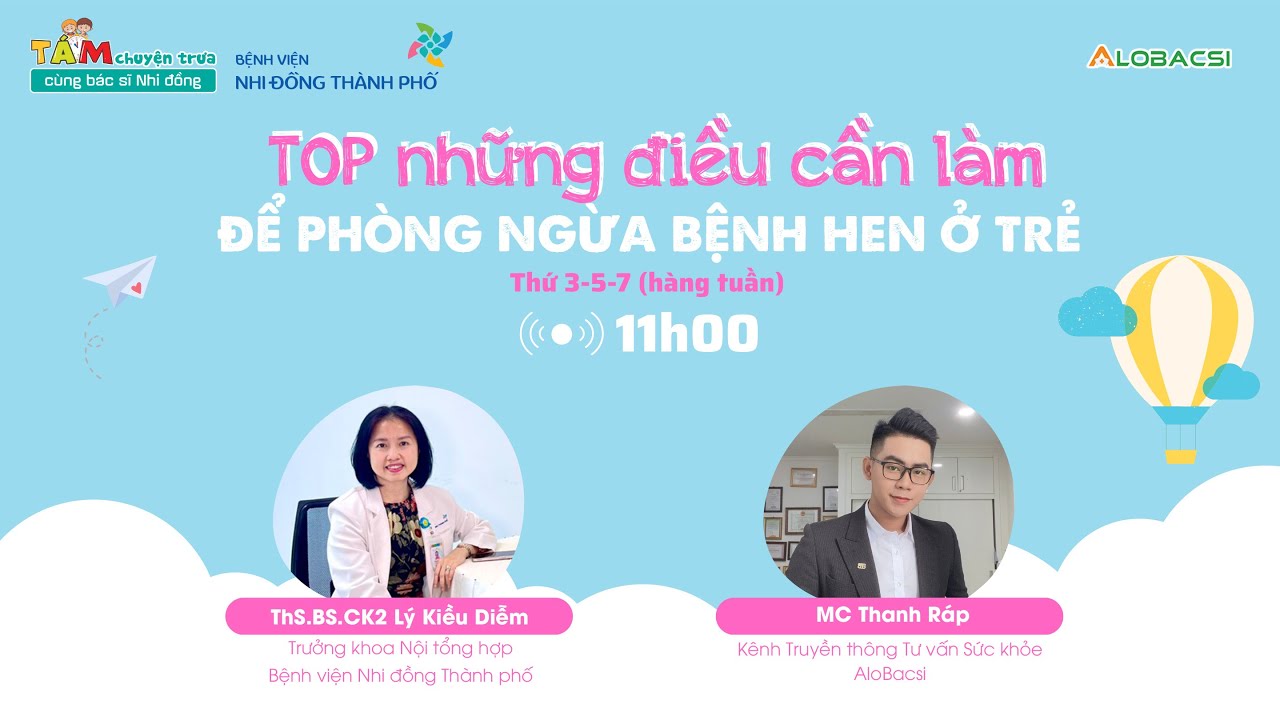 TOP những điều cần làm để phòng ngừa bệnh hen ở trẻ | ThS.BS.CK2 Lý Kiều Diễm