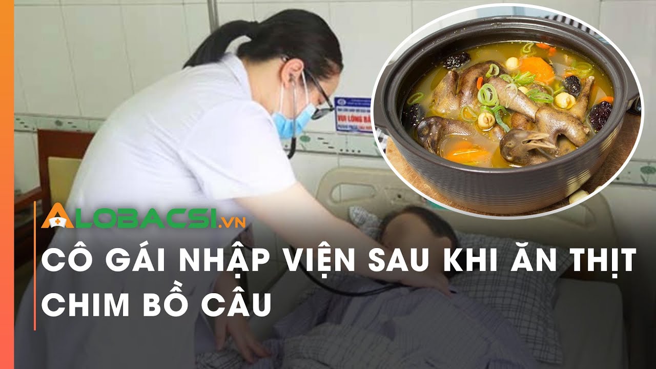 Cô gái nhập viện sau khi ăn thịt chim bồ câu