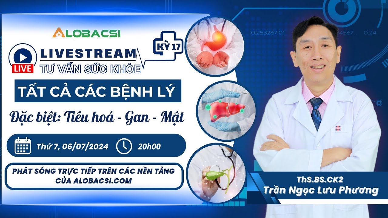 🔴Số 19 | Tư vấn tất cả các bệnh lý, đặc biệt Tiêu hoá Gan - Mật... | ThS.BS.CK2 Trần Ngọc Lưu Phương