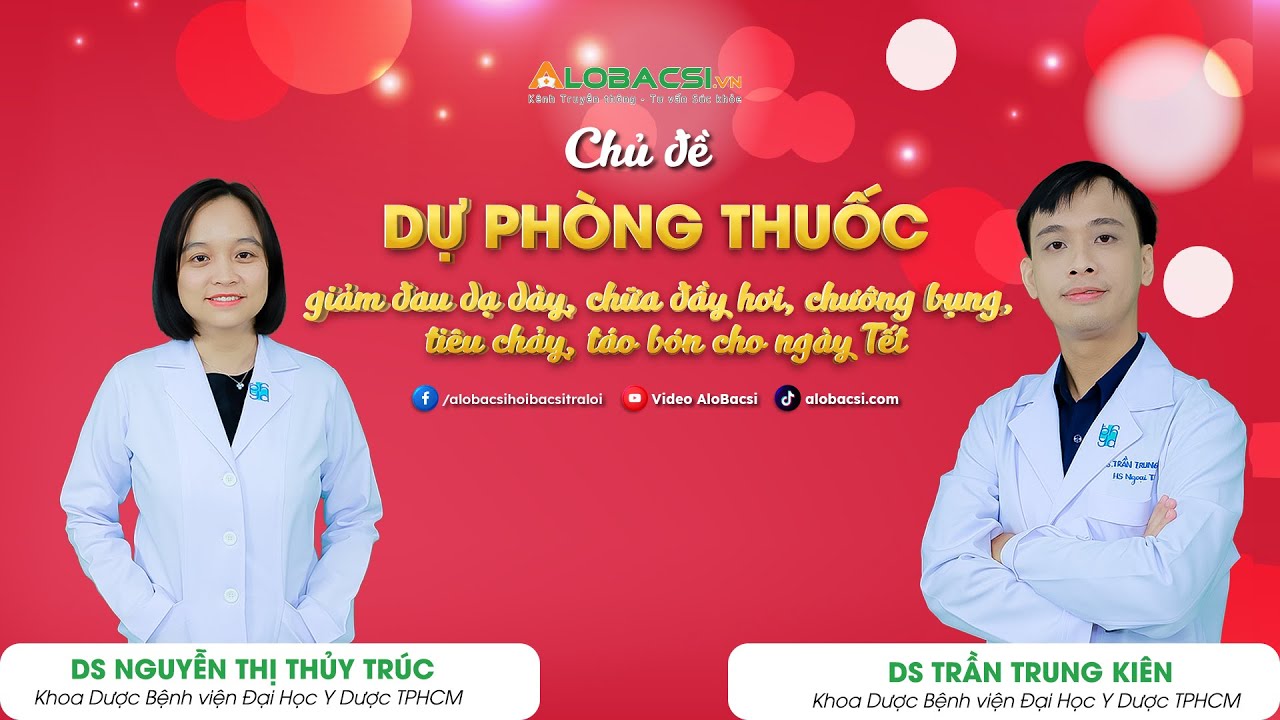 Giảm đau dạ dày, chữa đầy hơi, chướng bụng, tiêu chảy, táo bón cho ngày Tết