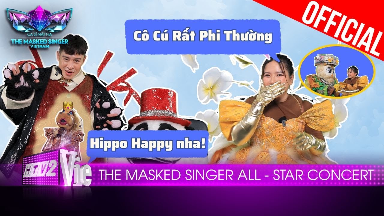 Thùy Chi hết mình ủng hộ Cú Tây Bắc, Bố Gấu yêu thương HippoHappy | The Masked Singer Vietnam 2023