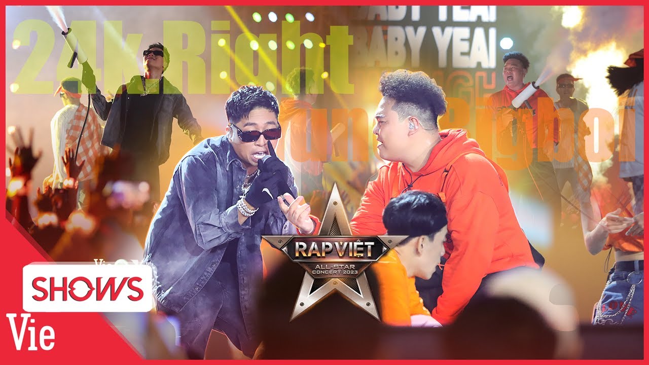 Đã mắt, đã tai 24k.Right x Yuno Bigboi bùng nổ với Ổn Không Brô Rap Việt All-star Concert 2023