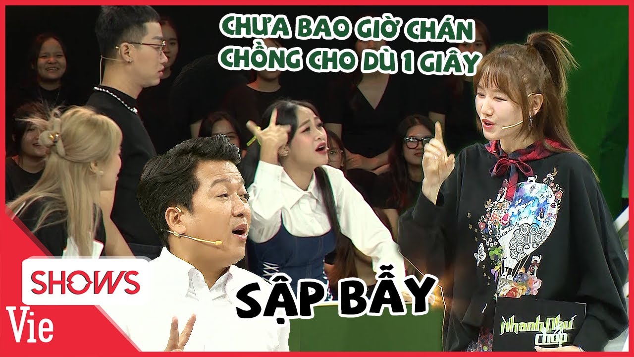 Hari Won sơ hở là khoe chồng "chưa một giây nào chán chồng", Trường Giang khoe vợ | Nhanh Như Chớp