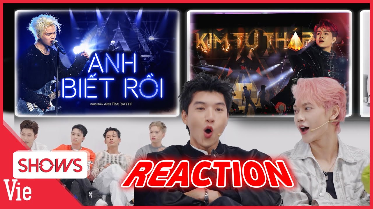 Reaction tiết mục của Rhyder - Captain, 2 tài năng trẻ bùng nổ chung kết | ANH TRAI SAY HI